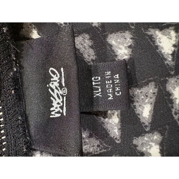 Mossimo Womens Tank Top, Black and White, XL, Geometric Print - Picture 5 of 6